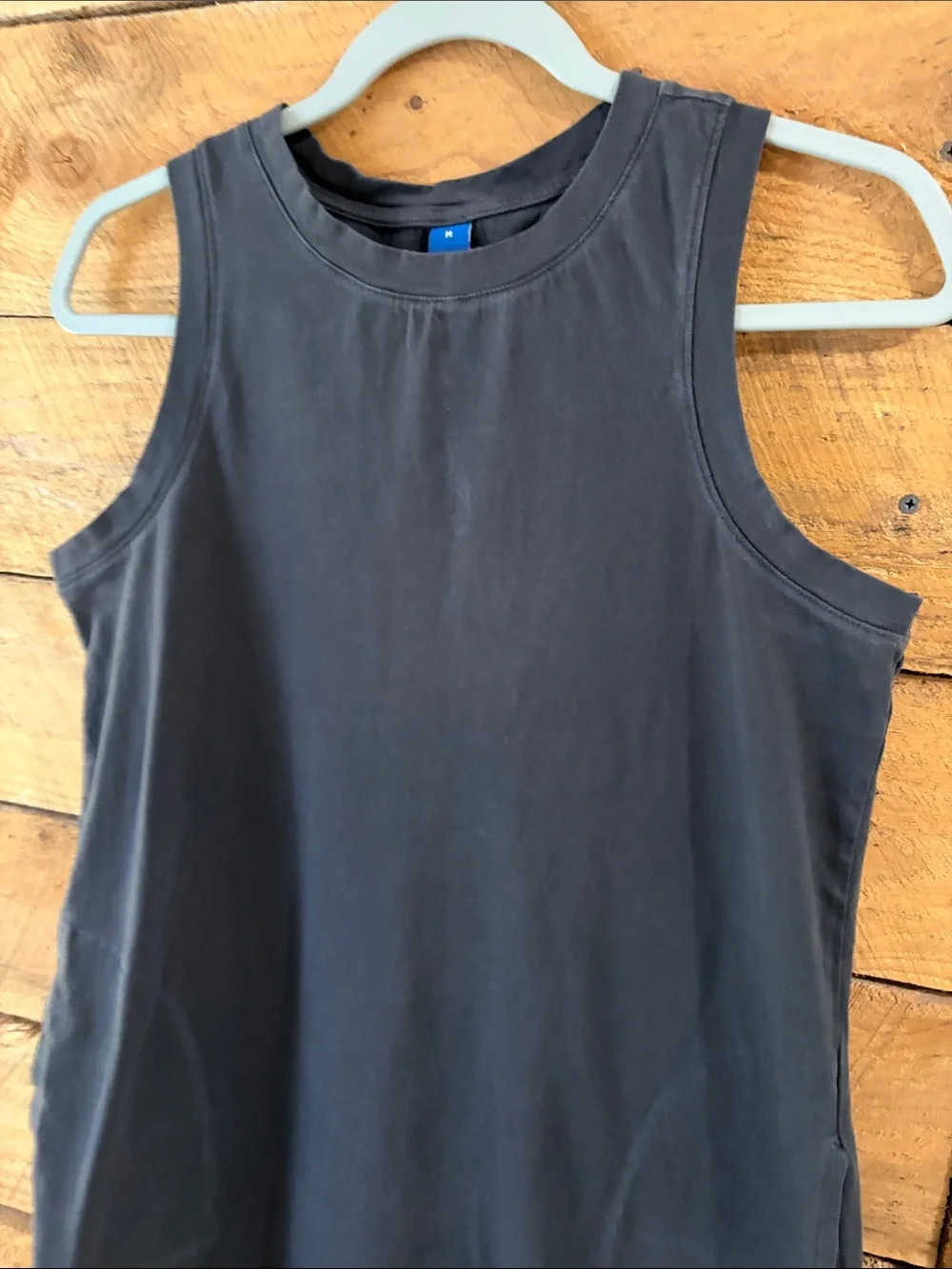 Old Navy grey Midi Dress - Sleeveless Cotton Blend